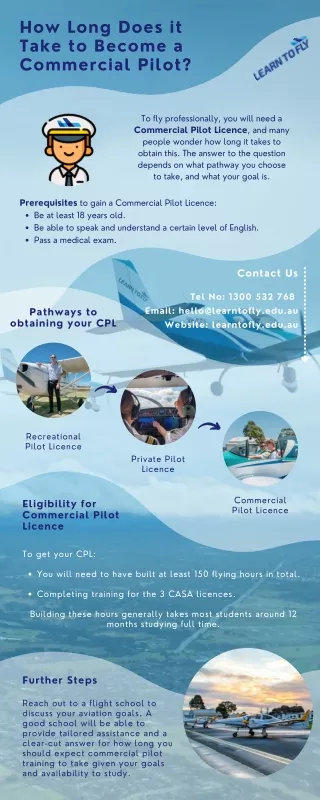 how long does it take to become a commercial pilot