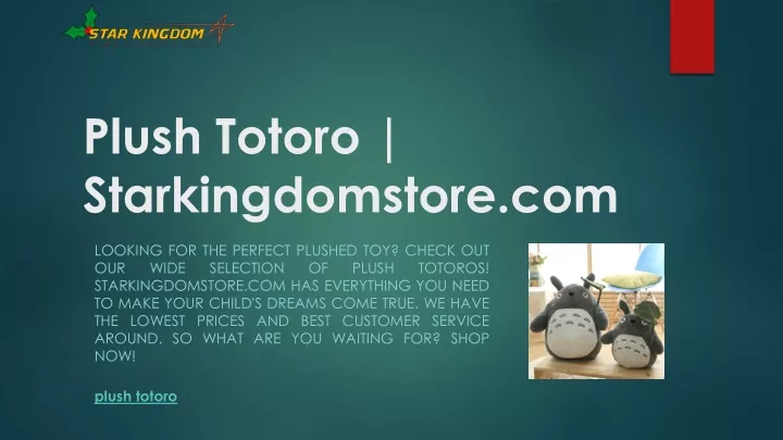plush totoro starkingdomstore com
