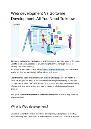 Web development Vs Software Development_ All You Need To know