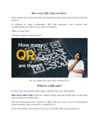 how many qr codes are there