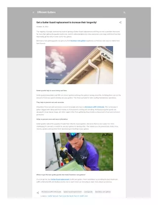 Get a Gutter Guard replacement to increase their longevity!