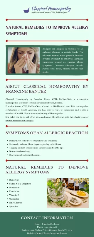 natural remedies to improve allergy symptoms