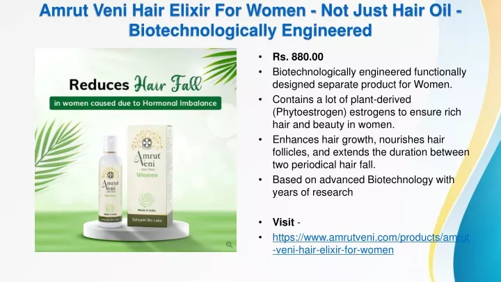 amrut veni hair elixir for women not just hair oil biotechnologically engineered