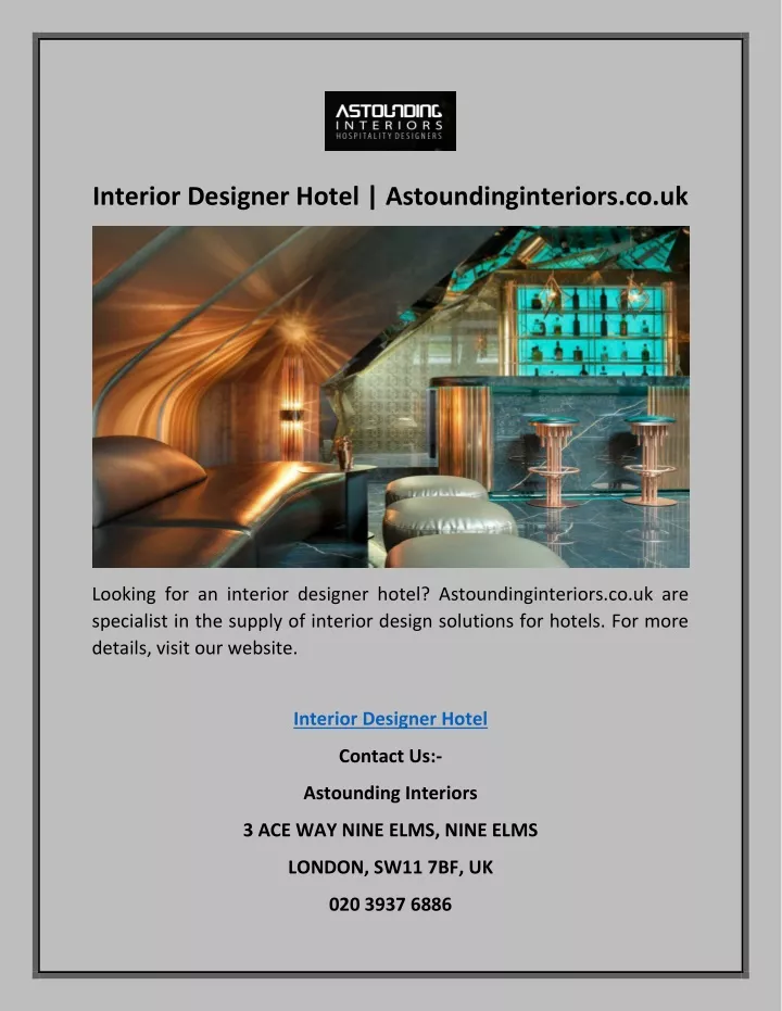 interior designer hotel astoundinginteriors co uk