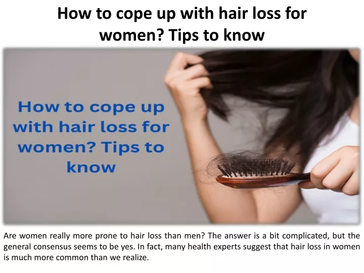 how to cope up with hair loss for women tips