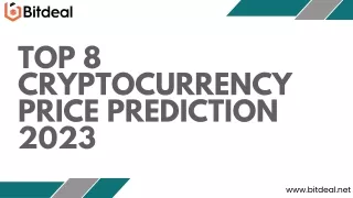top 8 cryptocurrency price prediction 2023