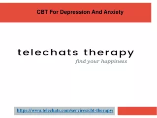 CBT For Depression And Anxiety