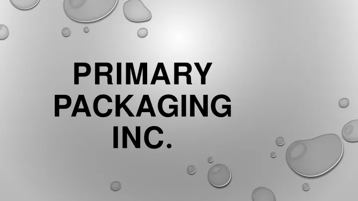 primary packaging inc