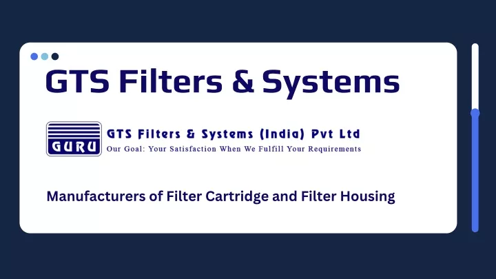 gts filters systems