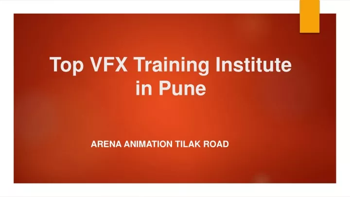 top vfx training institute in pune