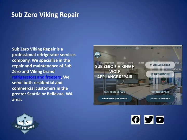 sub zero viking repair