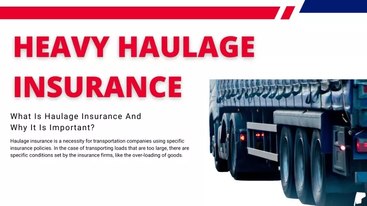 what is haulage insurance and why it is important