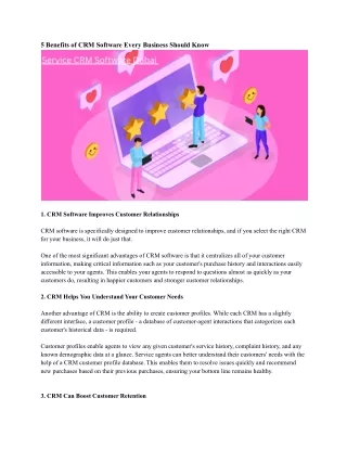 5 benefits of crm software every business should