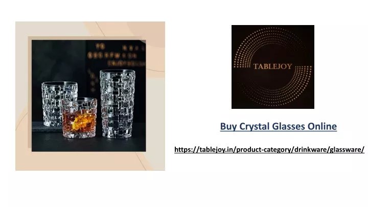 buy crystal glasses online