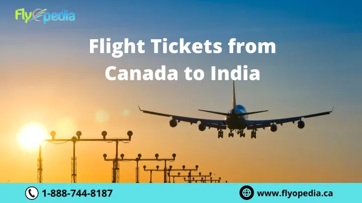 flight tickets from canada to india