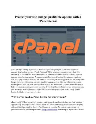 protect your site and get profitable options with