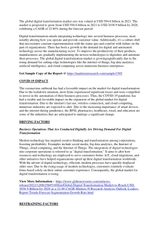 the global digital transformation market size