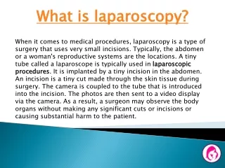 What is laparoscopy Dr Hema Jajoo