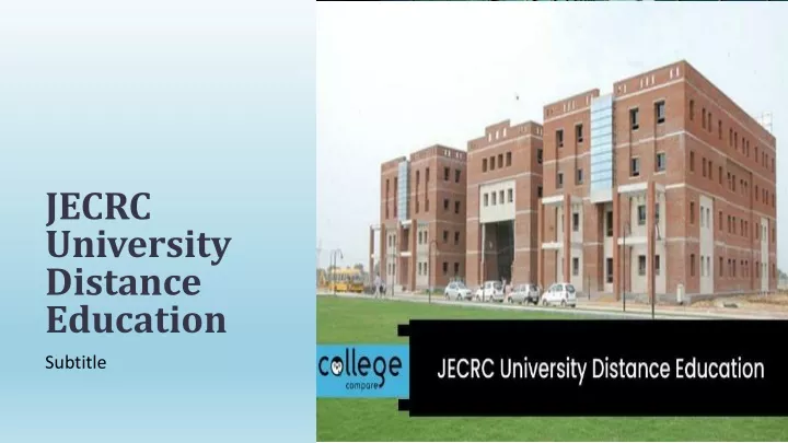 jecrc university distance education