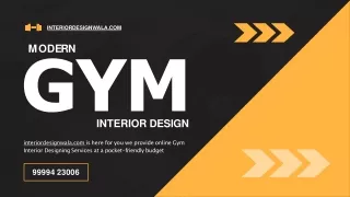 Modern Gym Interior Design | Small Gym Interior Design