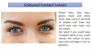 Colored contact lenses