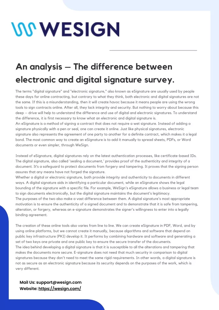 an analysis the difference between electronic