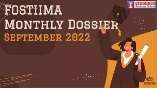FOSTIIMA September Dossier