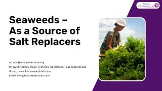 seaweeds as a source of salt replacers