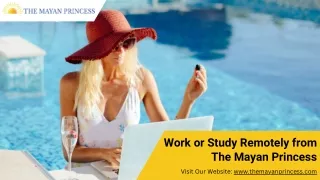 Work or Study Remotely from The Mayan Princess