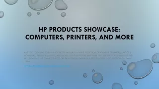 hp products showcase computers printers and more