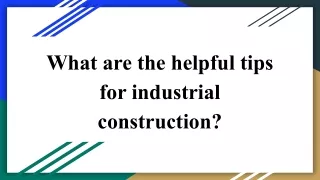 Industrial Civil Contractors In Chennai