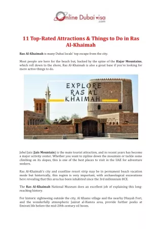 11 Top-Rated Attractions & Things to Do in Ras Al-Khaimah