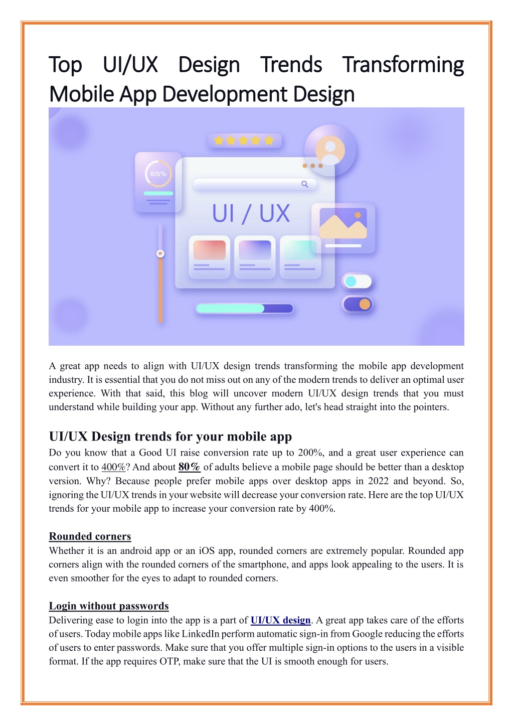 PPT - Top UIUX Design Trends Transforming Mobile App Development Design ...