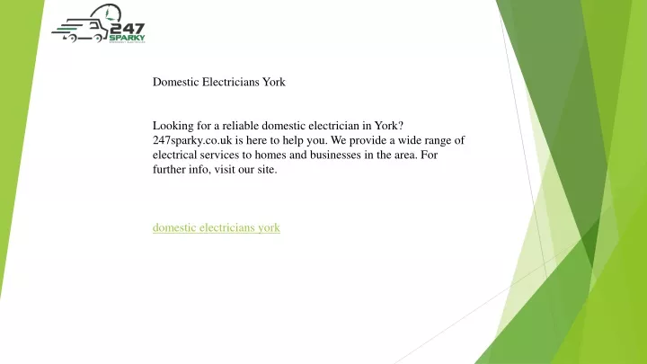 domestic electricians york looking for a reliable