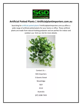 artificial potted plants artificialplantimporters