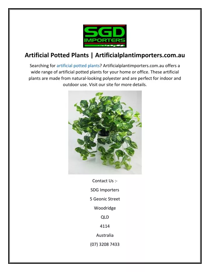 artificial potted plants artificialplantimporters