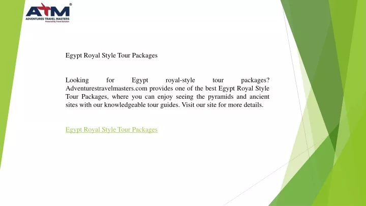 egypt royal style tour packages looking for egypt