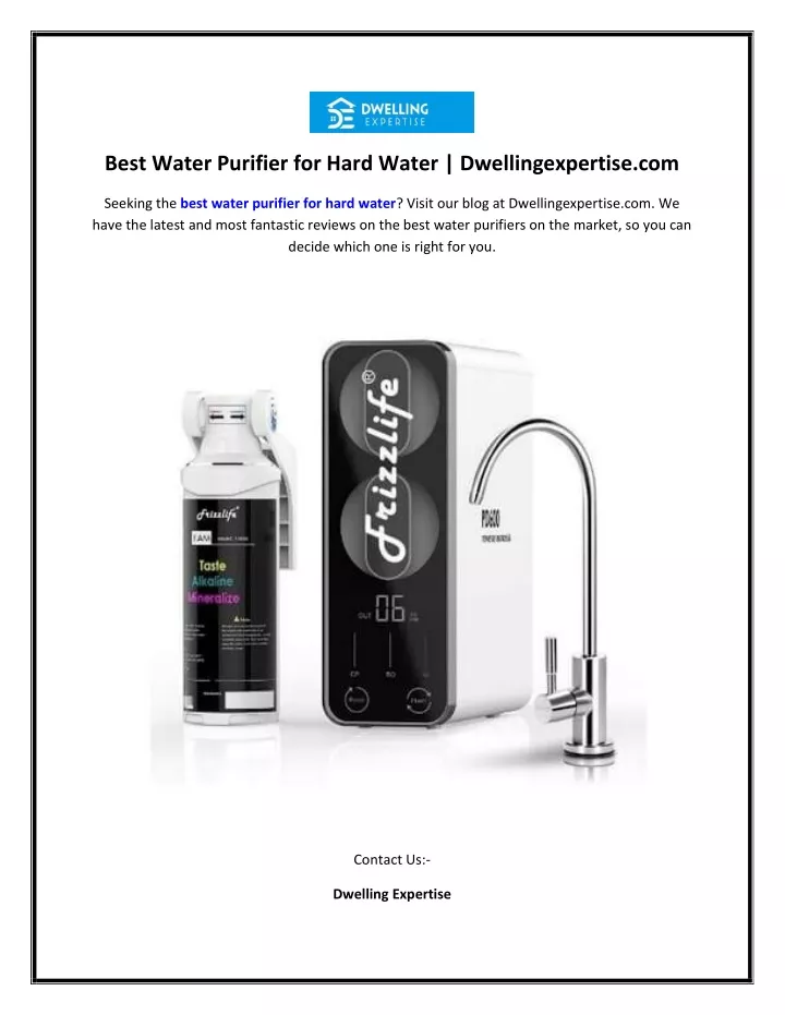 best water purifier for hard water