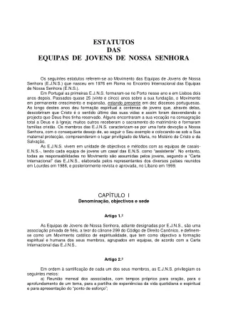estatutos das