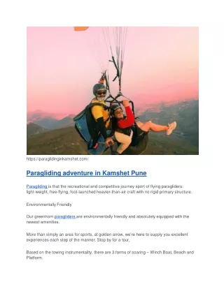 Kamshet Paragliding