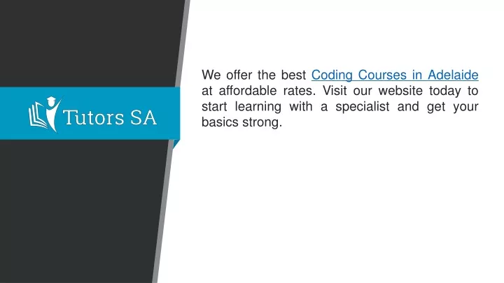 we offer the best coding courses in adelaide