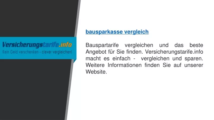 bausparkasse vergleich bauspartarife vergleichen