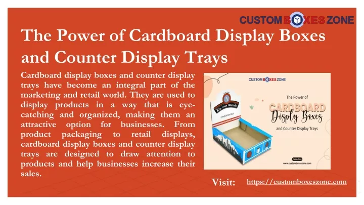 the power of cardboard display boxes and counter display trays