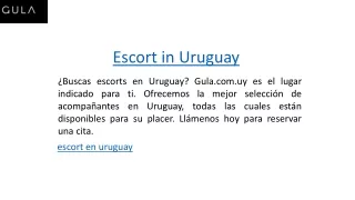 Escort in Uruguay  Gula.com.uy