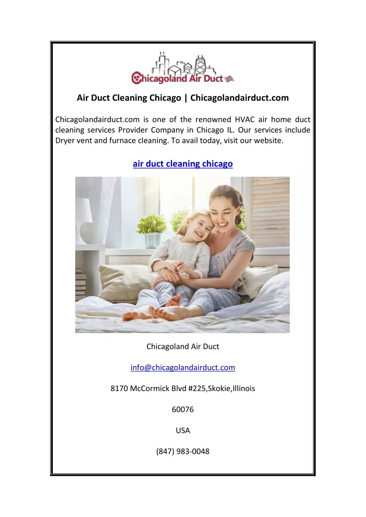 air duct cleaning chicago chicagolandairduct com