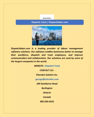Dispatch Track  Dispatchlabor