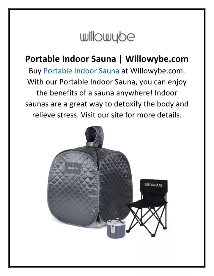 portable indoor sauna willowybe com buy portable