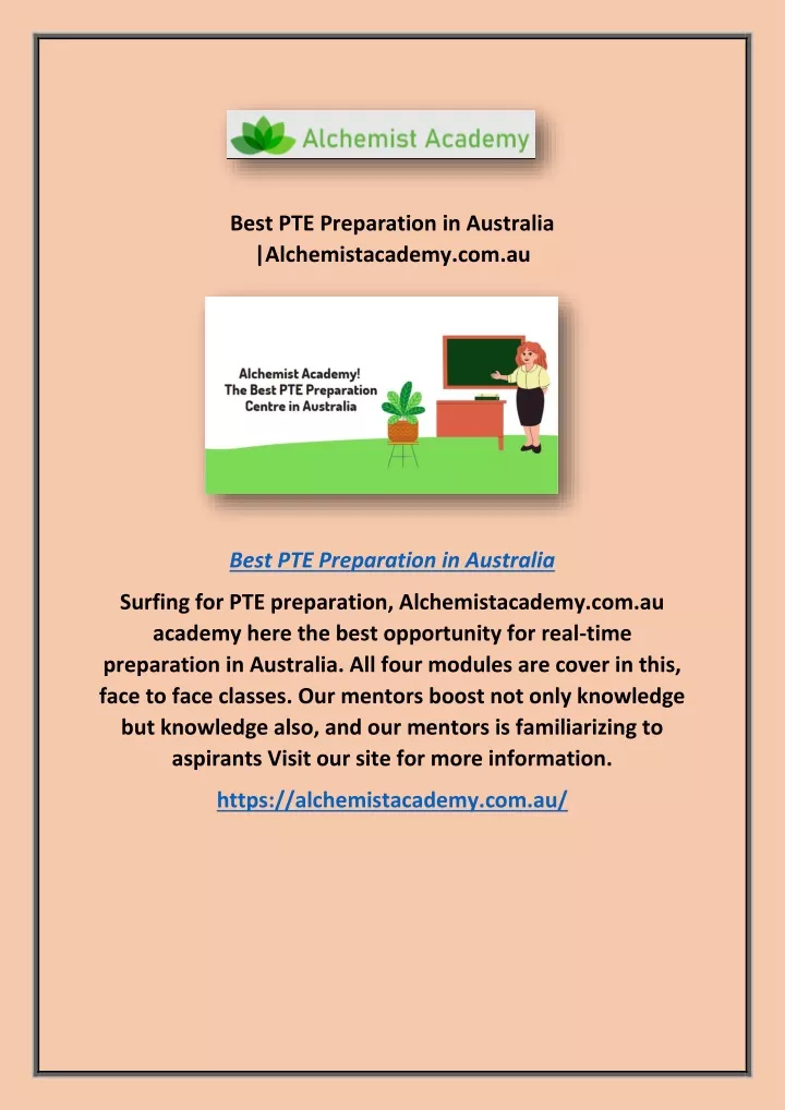 best pte preparation in australia