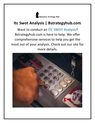 itc swot analysis bstrategyhub com