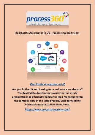 Real Estate Accelerator In Uk | Processthreesixty.com